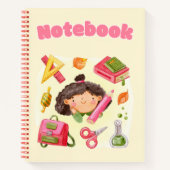 Zurück zur Schule 💛 💗 📒 Notizblock (Vorderseite)