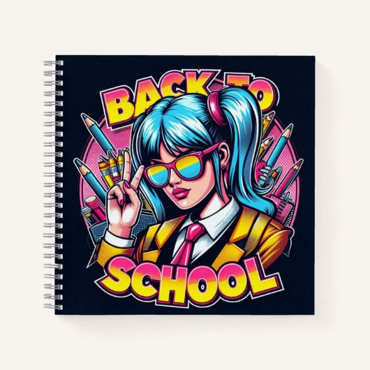 Zurück zur Schule Notizblock (Vorderseite)