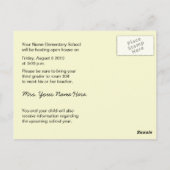 Zurück zur Schule Offenes Haus / Orientierungskart Postkarte (Rückseite)