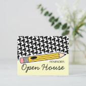 Zurück zur Schule Offenes Haus / Orientierungskart Postkarte (Stehend Vorderseite)