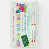 Zurück zur Schule Open House Treffen der Lehrer Banner (Vertikal)