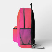 Zurück zur Schule Orange Pink Bedruckter Rucksack (Rechts)
