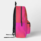 Zurück zur Schule Orange Pink Butterfly Bedruckter Rucksack (Links)