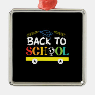 Zurück zur Schule Ornament Aus Metall