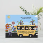 Zurück zur Schule - Party Einladung (Stehend Vorderseite)