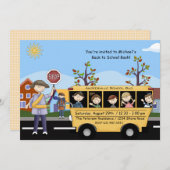 Zurück zur Schule - Party Einladung (Vorne/Hinten)