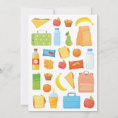 Zurück zur Schule Party Vorschulpädagogik Einladung (Rückseite)