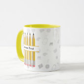 Zurück zur Schule | Pencils Custom Teacher Coffee Tasse (Vorderseite Links)