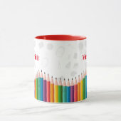 Zurück zur Schule | Personalisiert Teacher-Kaffee Tasse (Zentrum)