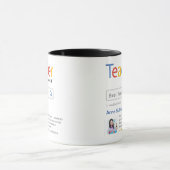 Zurück zur Schule | Personalisiert Teacher Kaffeez Tasse (Zentrum)