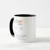 Zurück zur Schule | Personalisiert Teacher Kaffeez Tasse (Vorderseite Links)