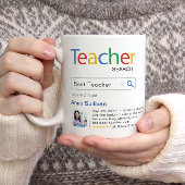 Zurück zur Schule | Personalisiert Teacher Kaffeez Tasse