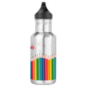 Zurück zur Schule | Personalisierter Lehrer Edelstahlflasche (Rechts)