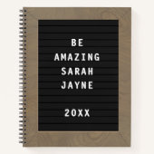 Zurück zur Schule Phantastischer Letterboard-Stude Notizblock (Vorderseite)