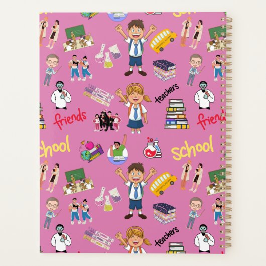 Zurück zur Schule Planer (Rückseite)