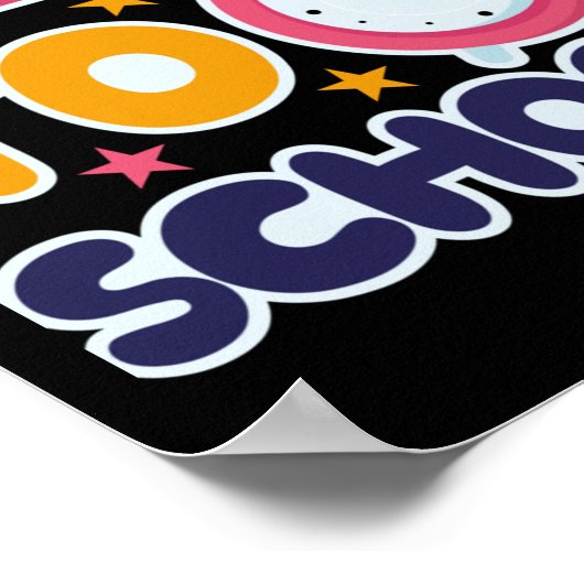 Zurück zur Schule Poster (Ecke)