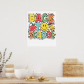 Zurück zur Schule Poster (Küche)