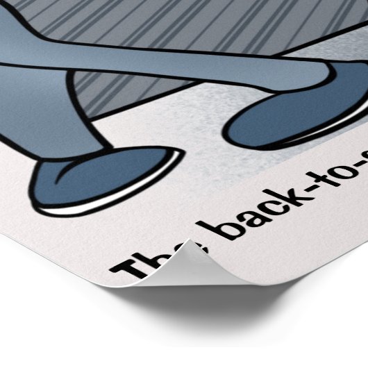 Zurück zur Schule Poster (Ecke)