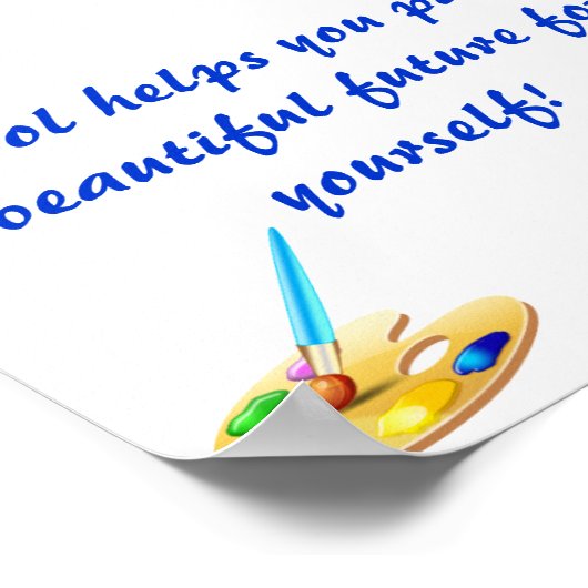 Zurück zur Schule. Poster (Ecke)