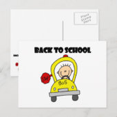 Zurück zur Schule Postkarte (Vorne/Hinten)