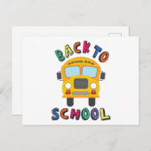 Zurück zur Schule Postkarte (Vorne/Hinten)