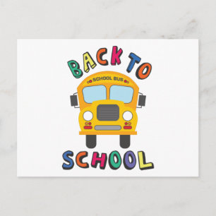 Zurück zur Schule Postkarte