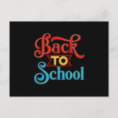 Zurück zur Schule Postkarte (Vorderseite)