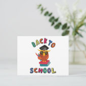 Zurück zur Schule Postkarte (Stehend Vorderseite)