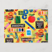 zurück zur Schule Postkarte (Vorderseite)