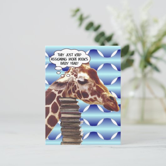 Zurück zur Schule Postkarte (Stehend Vorderseite)