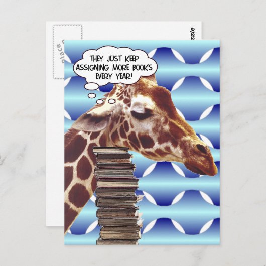 Zurück zur Schule Postkarte (Vorne/Hinten)