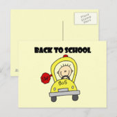 Zurück zur Schule Postkarte (Vorne/Hinten)