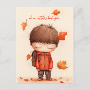 Zurück zur Schule Postkarte