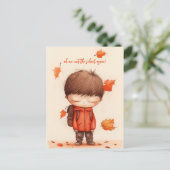 Zurück zur Schule Postkarte (Stehend Vorderseite)