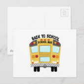 Zurück zur Schule Postkarte (Vorne/Hinten)