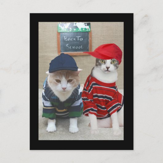 Zurück zur Schule Postkarte (Vorderseite)