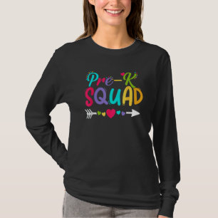Zurück zur Schule Pre K Squad Froher erster Schult T-Shirt