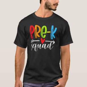 Zurück zur Schule Pre K Squad Lehrer Schüler Kinde T-Shirt
