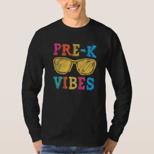 Zurück zur Schule Pre K Vibes  Erster Schultag Leh T-Shirt