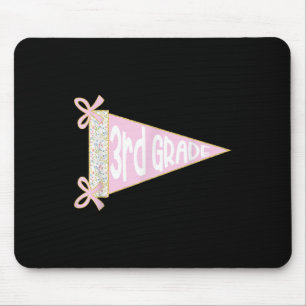Zurück zur Schule Preppy Pennant Flagge Dritte Kla Mousepad