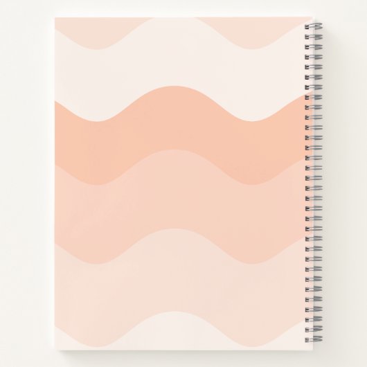 Zurück zur Schule Principal Retro Peach Wavy Funny Notizblock (Rückseite)