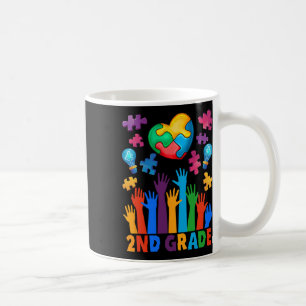 Zurück zur Schule Puzzles der zweiten Klasse Autis Kaffeetasse