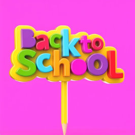 Zurück zur Schule Quadratischer Aufkleber