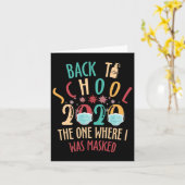 Zurück zur Schule Quarantäne von Zuhause 1 Karte (Gelbe Blume)