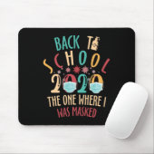 Zurück zur Schule Quarantäne von Zuhause 1 Mousepad (Mit Mouse)