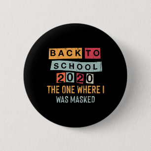 Zurück zur Schule Quarantäne von Zuhause Button