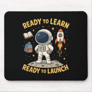 Zurück zur Schule Raketenstart Weltraum Lernen Sch Mousepad
