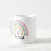 zurück zur Schule Regenbogen Lehrer Leben Kaffeetasse (Vorderseite Links)