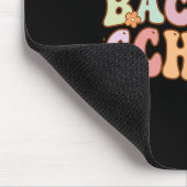 Zurück zur Schule Retro erster Schullehrertag Mousepad (Ecke)