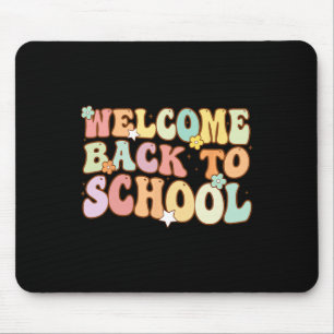 Zurück zur Schule Retro erster Schullehrertag Mousepad